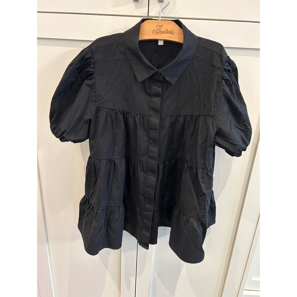Wayf‎ Anthropologie XS Puff Dark Cottagecore Witchy Glam Fairy Dark Academia